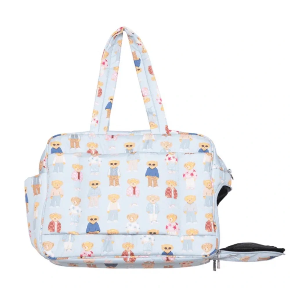 Katydid Light Blue TEDDY BEARS 🧸 DUFFLE WOMEN'S WEEKENDER BAG
